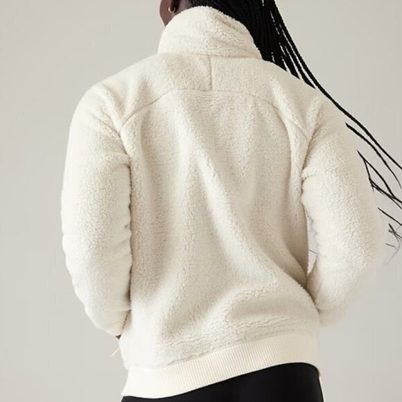 NWT Athleta Tugga Jacket - XL Cream - Picture 2 of 8